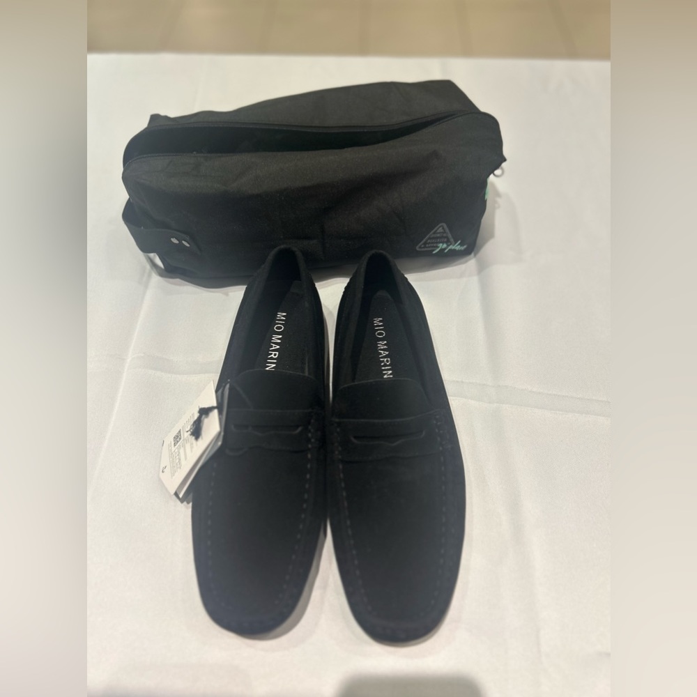 Mio Marino Threaded Bend Suede Loafers Size 8.5